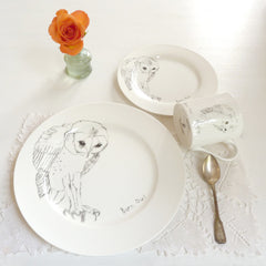 'Barn Owl' Dinner Plate