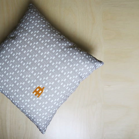 Grey Paper House Cushion Cover