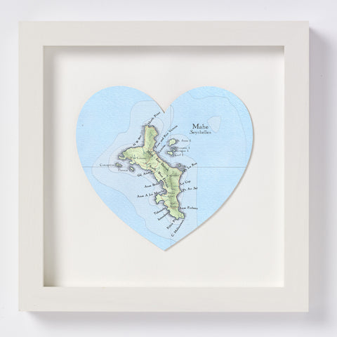 Seychelles Heart Map