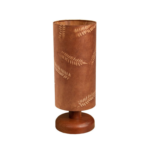 Table Lamp - Round Sepele Base - Brown Fern