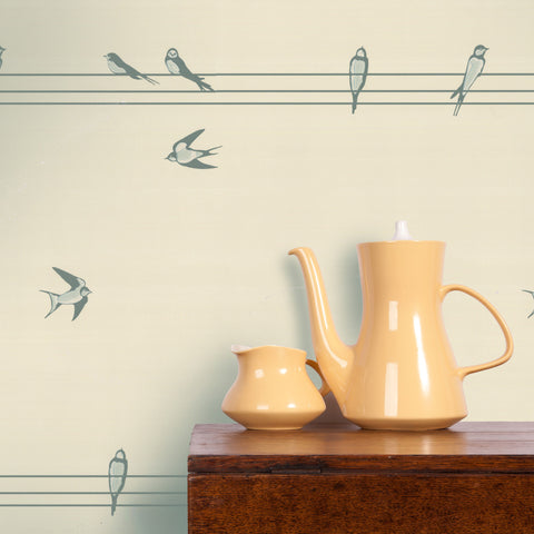 Morning On a Wire Wallpaper