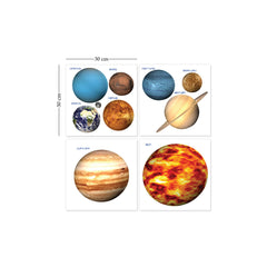 Educational Solar System Planets Wall Stickers