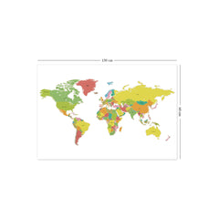 Countries of the World Map Wall Stickers