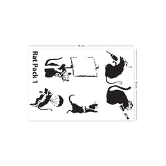 Banksy Rat Pack 1 Wall Sticker