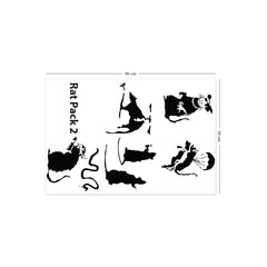 Banksy Rat Pack 2 Wall Sticker