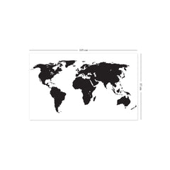 Chalkboard World Map Wall Sticker