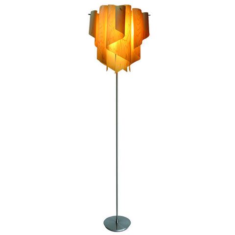 Auro Floor Lamp - Wood