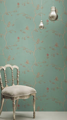 The English Robin Wallpaper, Jade