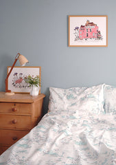 Bed Linen Set- Woodland Blue