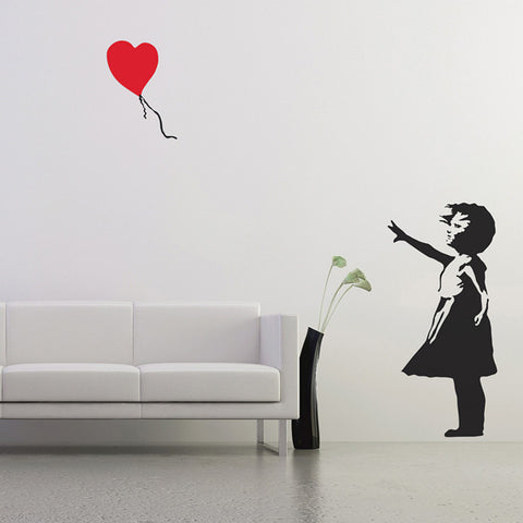 Banksy Balloon Girl Wall Sticker