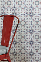 Anchor Tile Wallpaper, Red, White and Blue