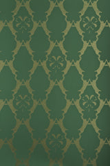 Boxing Hares Wallpaper, Billiard Green
