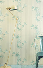 Bugs & Butterflies Wallpaper, Ice Blue
