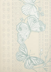 Bugs & Butterflies Wallpaper, Ice Blue