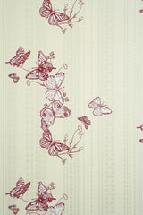 Bugs & Butterflies Wallpaper, Raspberry