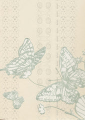 Bugs & Butterflies Wallpaper, Ice Blue