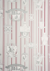 Carpe Noctem Wallpaper, Hot Pink & Silver