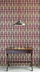 Chess Wallpaper, Burgundy