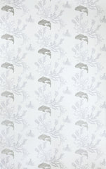 Coral Wallpaper, Pale Grey/Silver