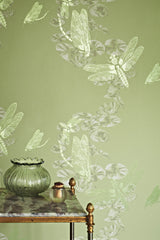 Dragonfly Wallpaper, Apple Green