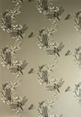 Dragonfly Wallpaper, Pewter