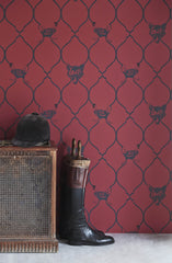 Fox & Hen Wallpaper, Brick