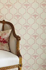 Honey Bees Wallpaper, Rose on Stone