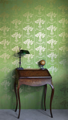 Lucky Charms Wallpaper, Georgian Green