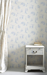 Promenade Wallpaper, Wedgewood Blue