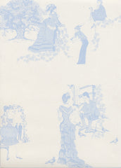 Promenade Wallpaper, Wedgewood Blue