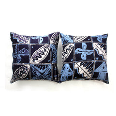 Blue Batik Stars Cushion