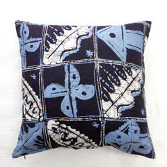 Blue Batik Stars Cushion