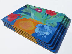 Blue Tulips Placemat - Set of Four