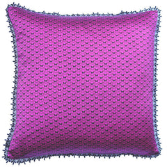 Butterfly Dance Purple Silk Cushion