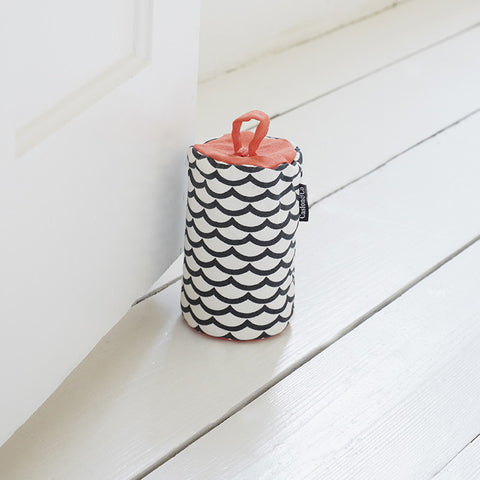 Charcoal Waves Door Stop