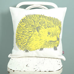 Hedgehog Junior Cushion- Yellow