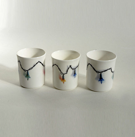 Fairy Lights Design Tea Lights Holder - Set of Three