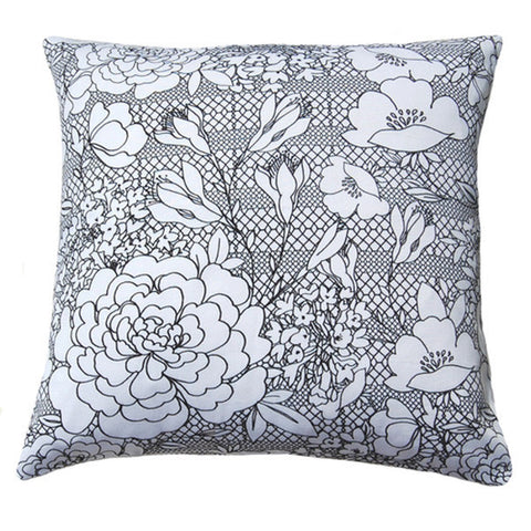 Freya Lace Silk Cushion