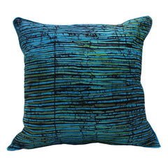 Blue and Green Batik Cushion