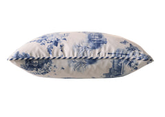 Blue Harrogate Toile Print Cushion