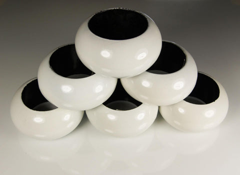 Napkin Ring Boxed Sets - White