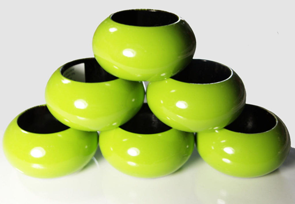 Napkin Ring Boxed Sets - Lime Green