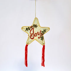 Joy Star Shaped Christmas Decoration