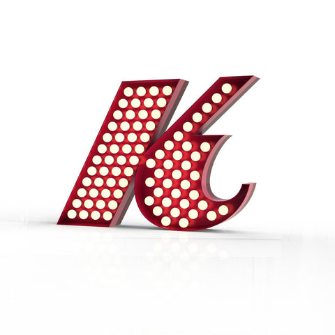 Graphic Collection Letter K Lamp