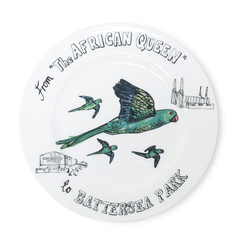 Parakeets Plate