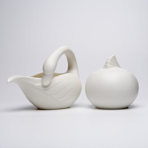 Swan Creamer & Sugar Bowl Set