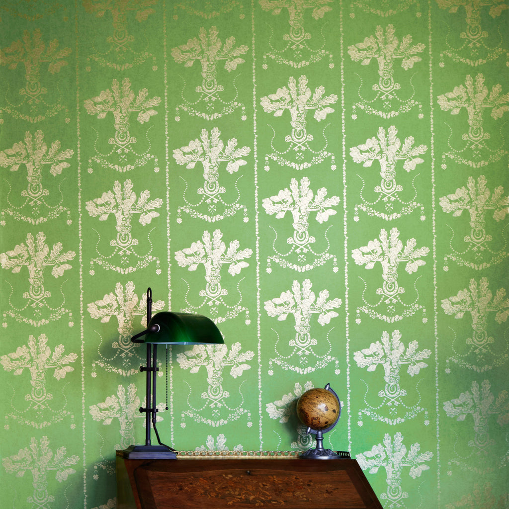 Lucky Charms Wallpaper, Georgian Green