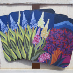 Lupins Coasters - Set of Four