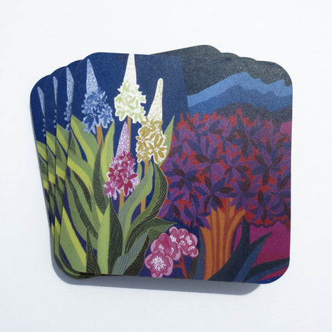Lupins Coasters - Set of Four
