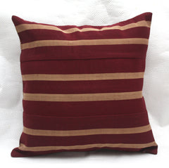 Maroon Aso Oke Cushion